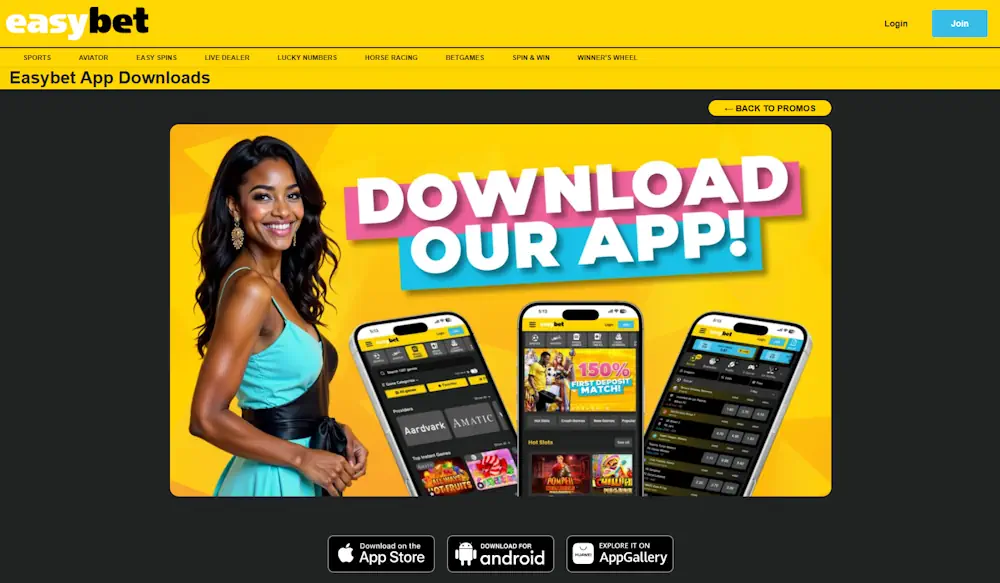 EaziBet (easybet) Mobile App Screenshot